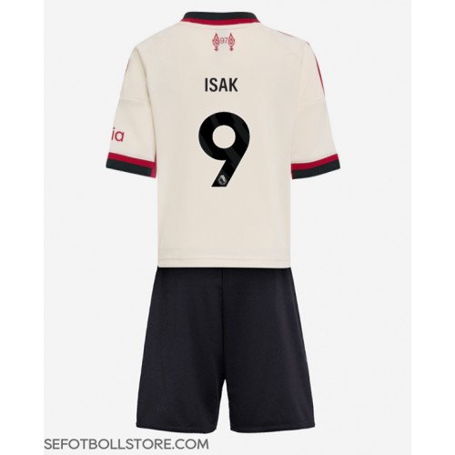 Liverpool Alexander Isak #9 Replika babykläder Bortaställ Barn 2025-26 Kortärmad (+ korta byxor)